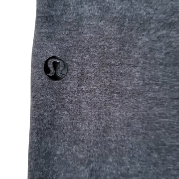 Lululemon Wunder Under Roll Down Leggings Heathered Black Size 4 - Picture 4 of 14
